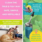 Heavy Duty Spray Mop Kit for Floor Cleaning, Refillable Water Tank