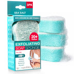 Body Wash in a 20+ Wash Sponge, Sea Salt, 3 Count