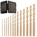 M35 Cobalt Drill Bit Set, 13-Piece, 1/16-1/4 Inch for Metal