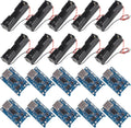 10pcs TP4056 Type-C USB 5V 1A 18650 Lithium Battery Charger Module with Dual Protection Function + 10pcs 18650 Battery Holder