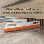 Multifunction Rubber Air Broom, Silicone Floor Squeegee, Air Broom, Rubber Squeegee with 56" Long Handle, Floor