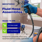 Bedford 13-475 15' x 1/4" Fluid Hose Assembly
