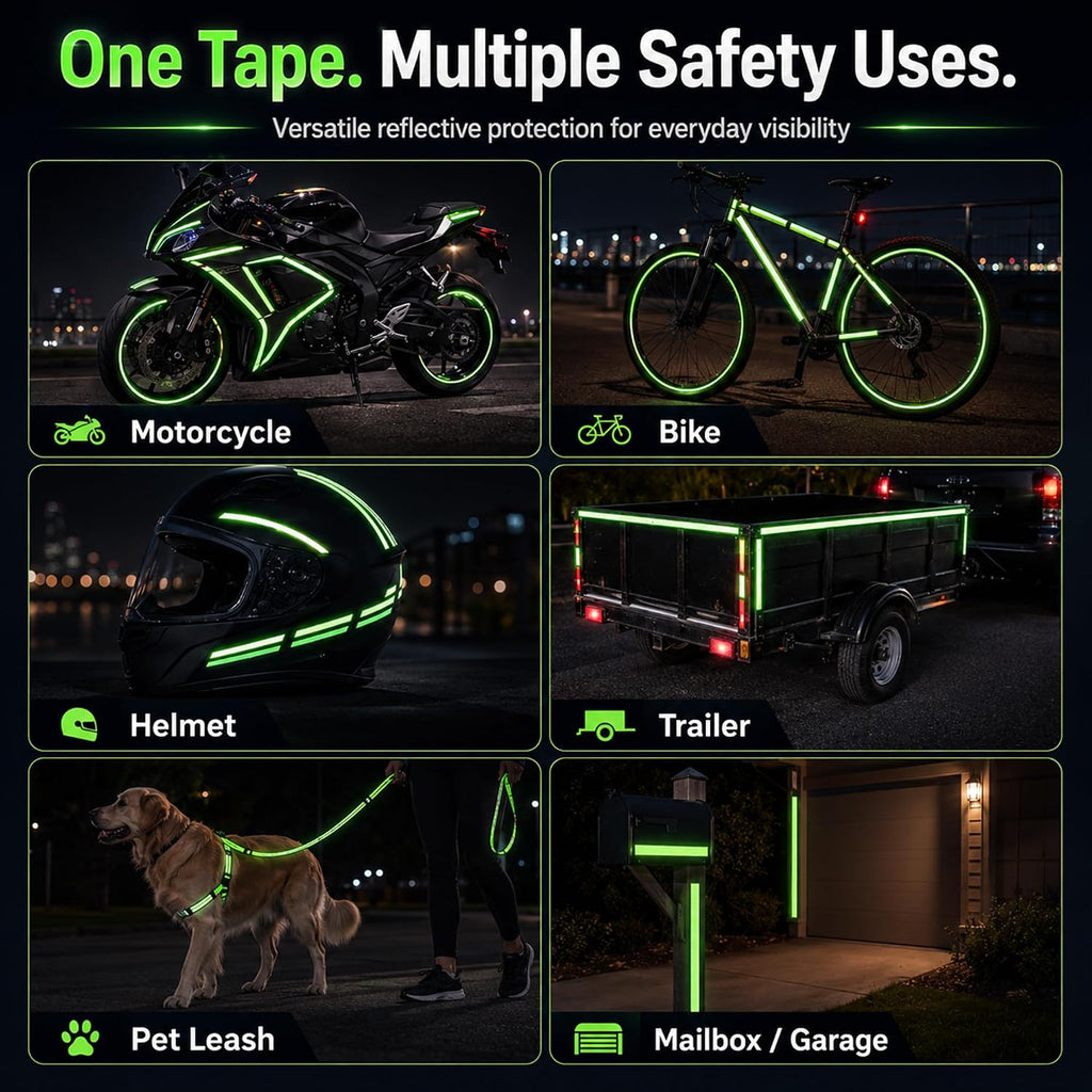 Reflective Tapes 5 Colors Night Safety Waterproof Warning Stickers