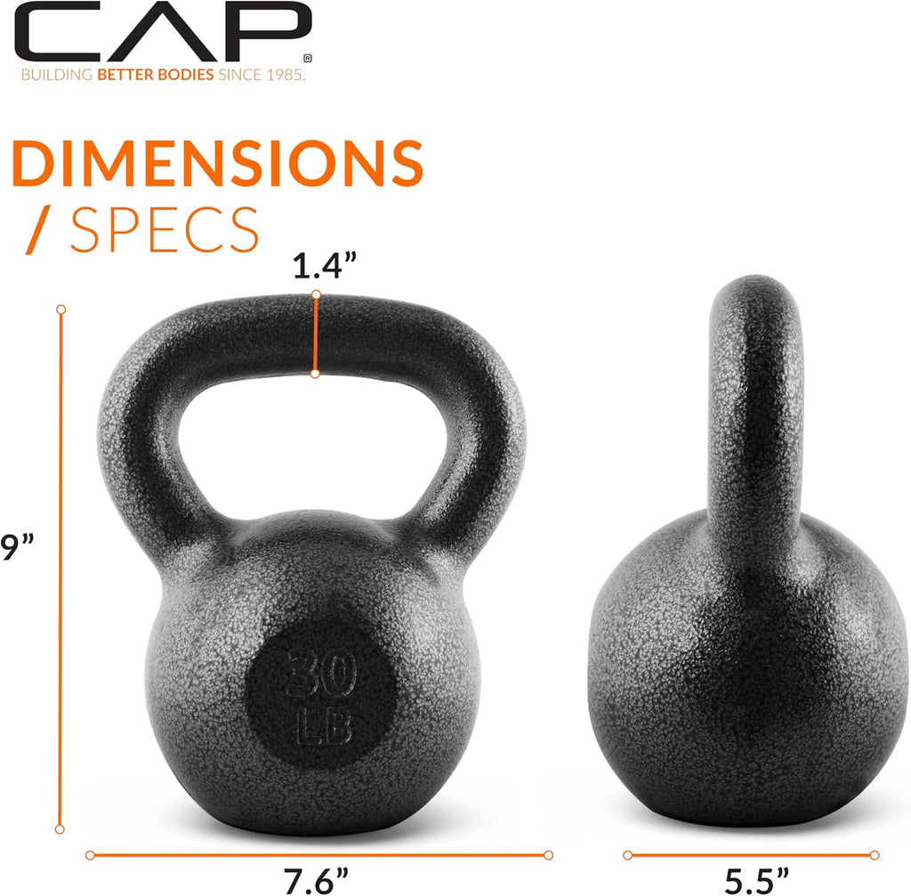 Barbell Cast Iron Kettlebell - Singles and Sets, Multiple Weight Choices