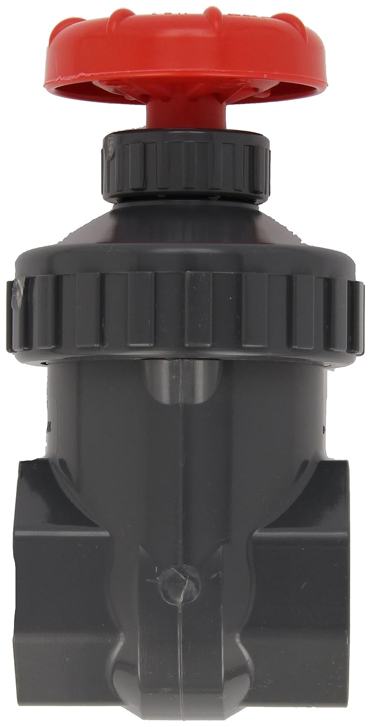 Spears PVC Gate Valve, Non-Rising Stem, Buna-N O-Ring, 1-1/2" Socket