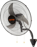 VEVOR 20 Inch Wall Mount Fan, Oscillating, 3-Speed, 4650 CFM