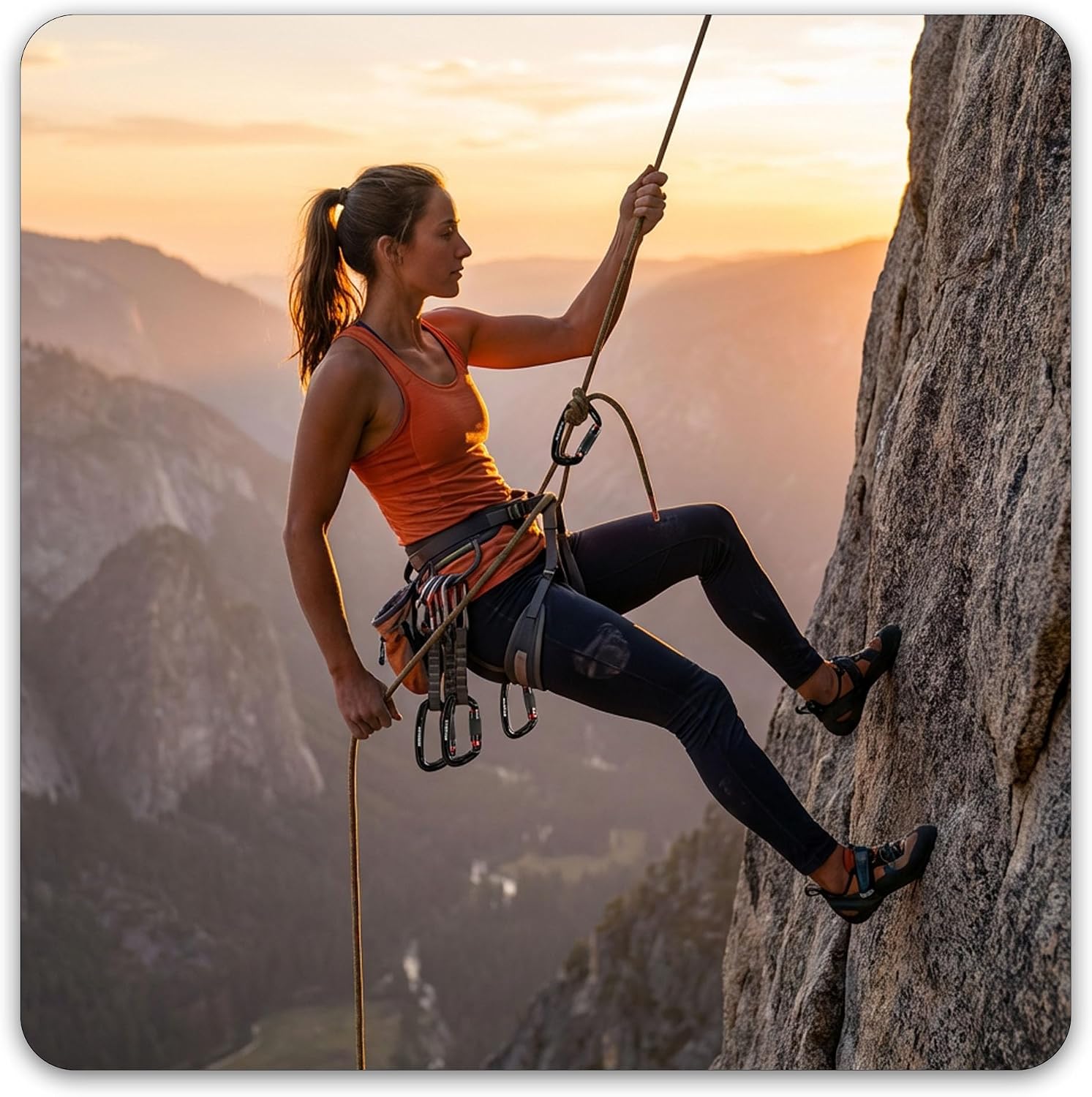 4inches 25kN-5621lbs Climbing Carabiners, UIAA CE Certified, Twist Auto Locking, Made of 7075 Aluminium, Lightweight