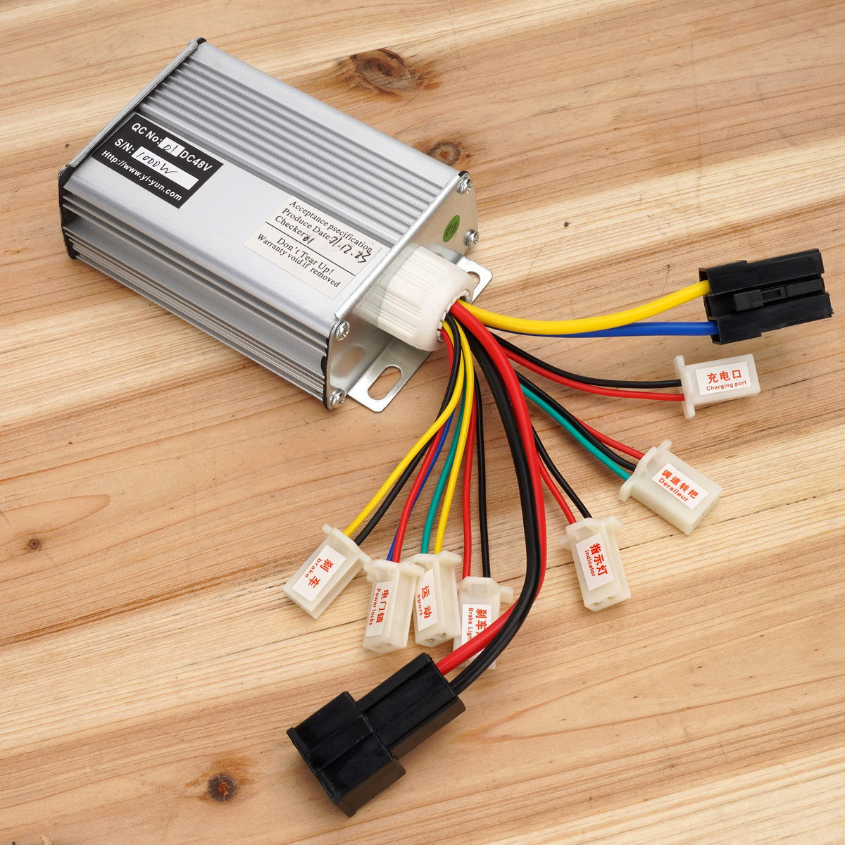 Controller 48V1000W for Brushed Motor with Black Battery Connector Terminal