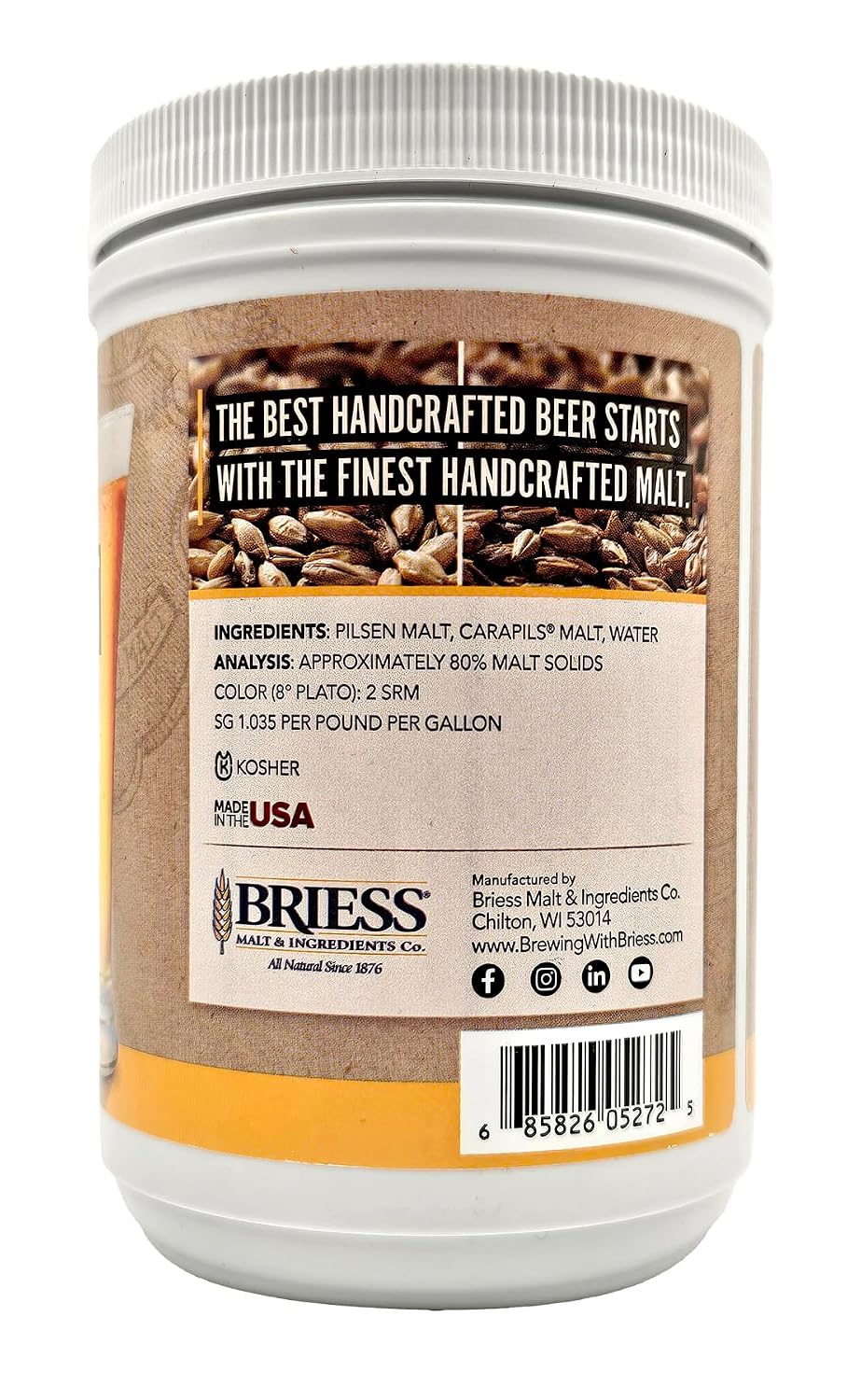 Briess Pilsen Unhopped Liquid Malt Extract 3.3 lb