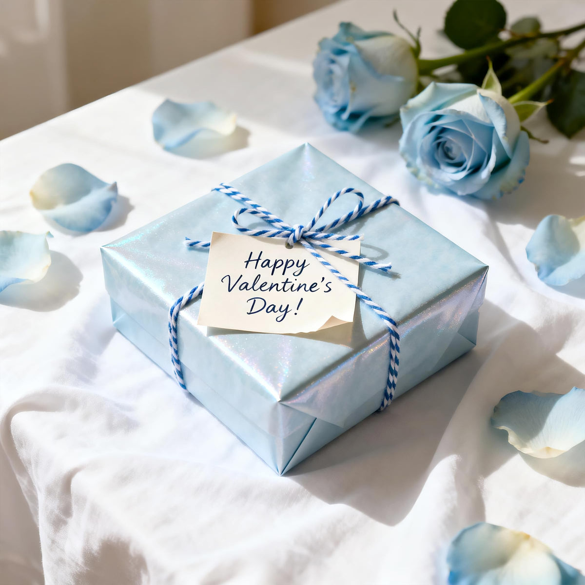Blue and White Cotton Twine String, Bakers String Holiday String for Gift Wrapping, Crafts, Butcher Use, DIY Projects