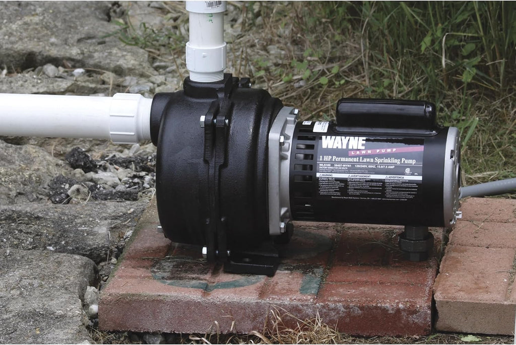 Wayne WLS200 2 HP Cast Iron High Volume Lawn Sprinkling Pump, 2-Horsepower, Green