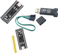 [initeq] STM32 Blue Pill + Black Pill Development Board Combo with ST-Link V2 Programmer (STM32F103C8T6 + STM32F411CEU6, 2-Pack)