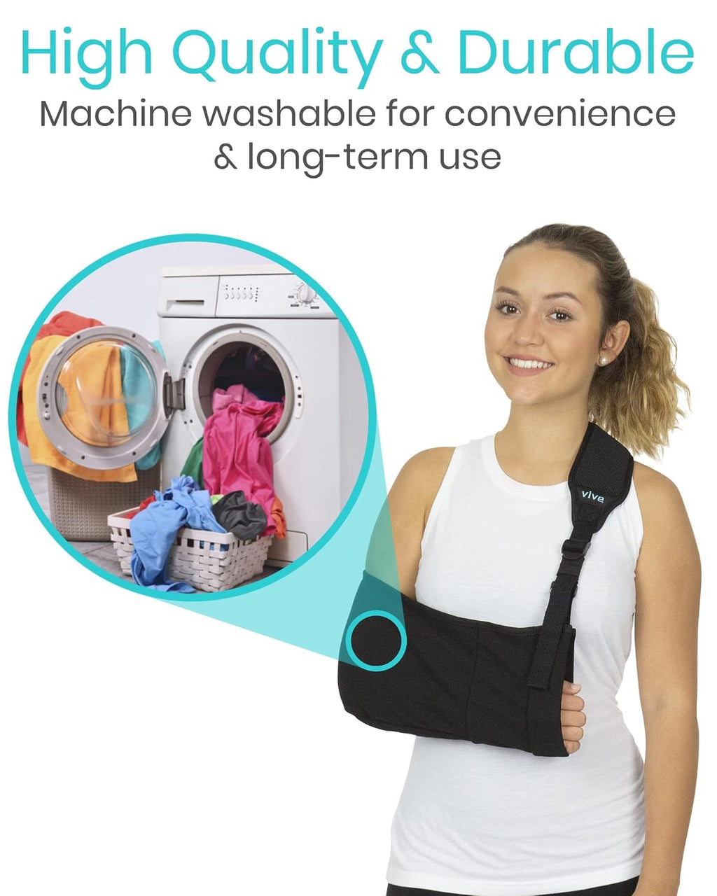 Arm Sling Shoulder Immobilizer for Left or Right - Elbow Injury Relief