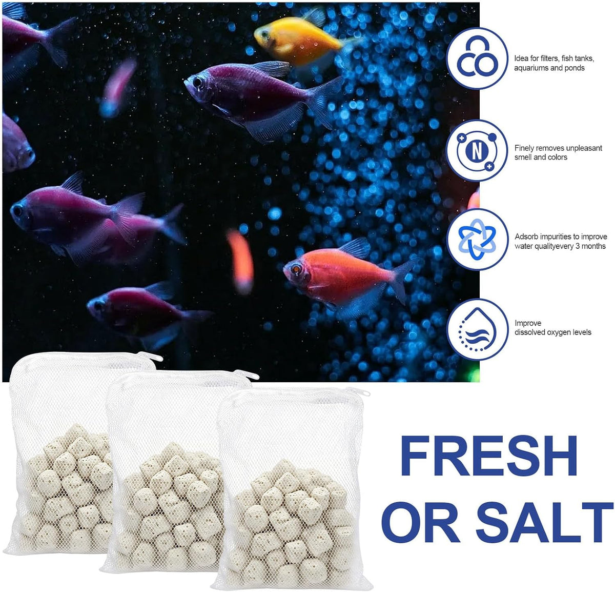 A1373 Bio-max Biological Filter Media Replacement for AquaClear 70-Gallon