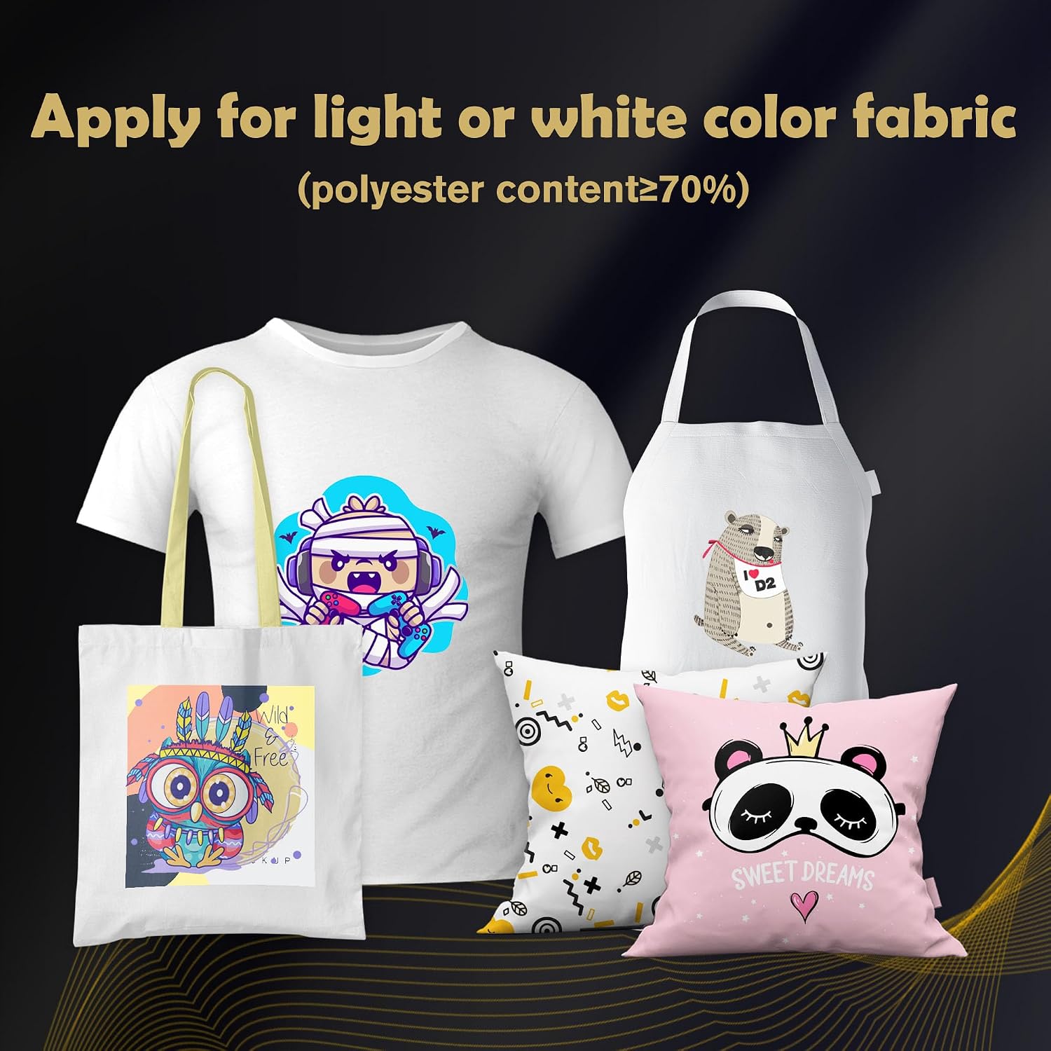 Sublimation Paper 8.5x11 Inch, 125gsm 200 Sheets | Work with Inkjet Printer & Sublimation Ink