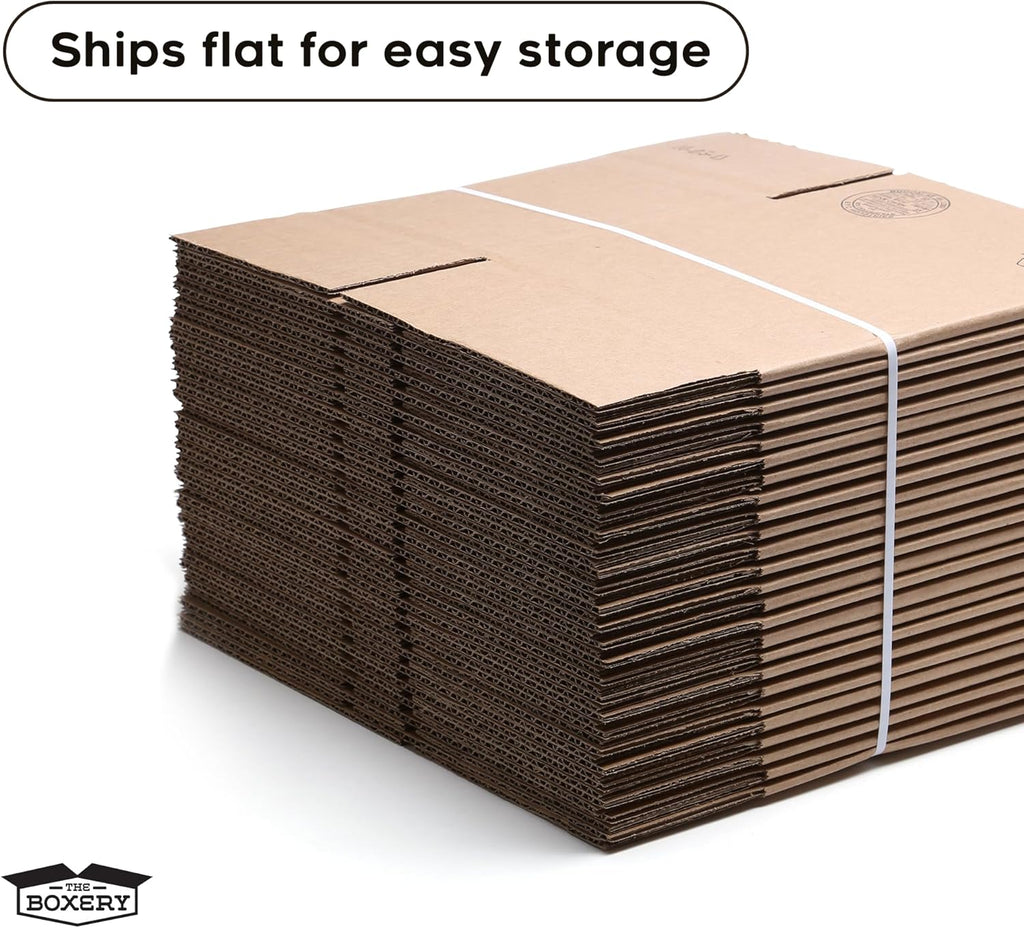 10"x8"x6" Corrugated Cardboard Boxes 100-Pack | Durable ECT 32 Corrugated Shipping Boxes for Mailing, Packing