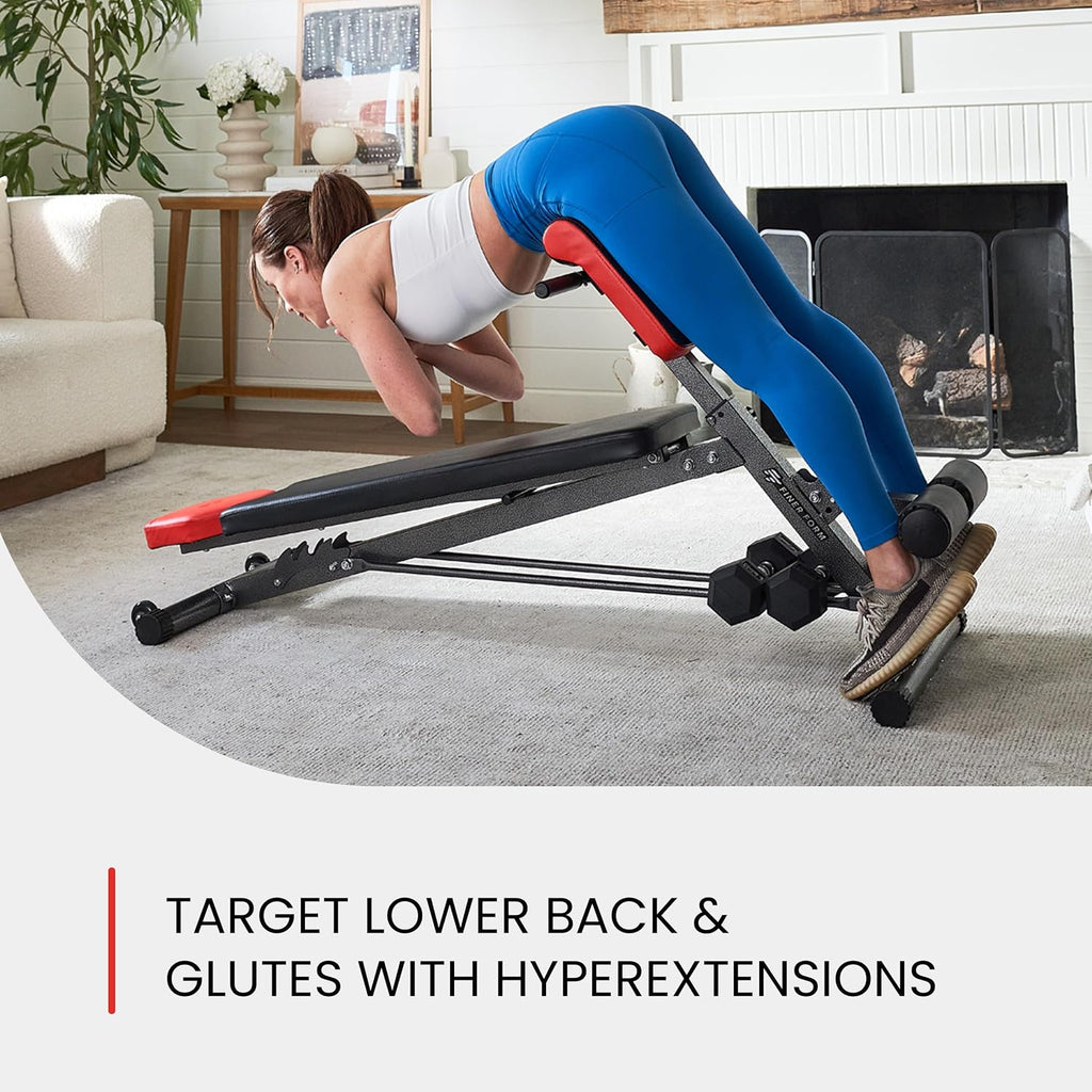 Multi-Functional Weight Bench for Full All-in-One Body Workout – Adjustable Workout Bench Press for Home Gym, Fitness