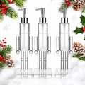Nutcracker Soap Dispenser Clear, Acrylic Christmas Soap Dispenser (3Pcs)