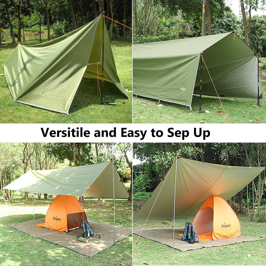 Hammock Rain Fly, 16.4/14.4/13/10ft Camping Tarp, UV Protection & Waterproof & Lightweight for Camping, Backpacking