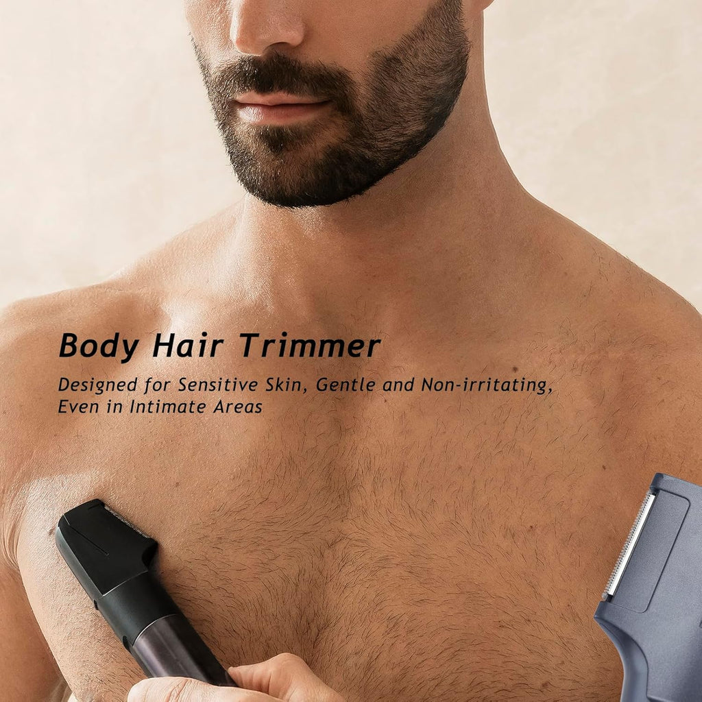 Beard Trimmer for Men, 5-in-1 Waterproof Electric Razor & Hair Clippers Grooming Kit with 20 Precision Dial Lengths