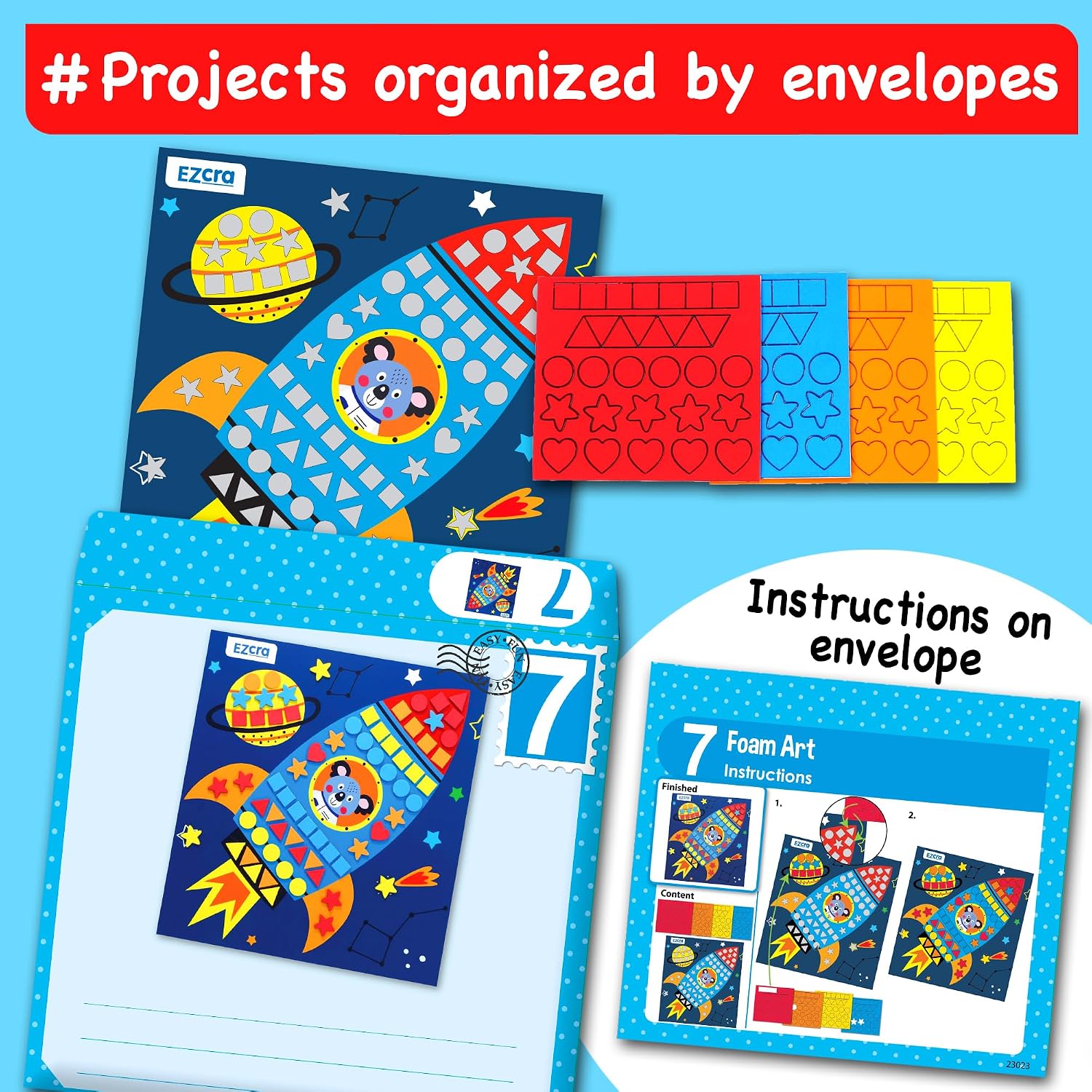 Craft Kits for Kids Ages 4-8 - 21 Projects in 1 Craft Box for Kids - All Inclusive No Mess Arts and Crafts Kit