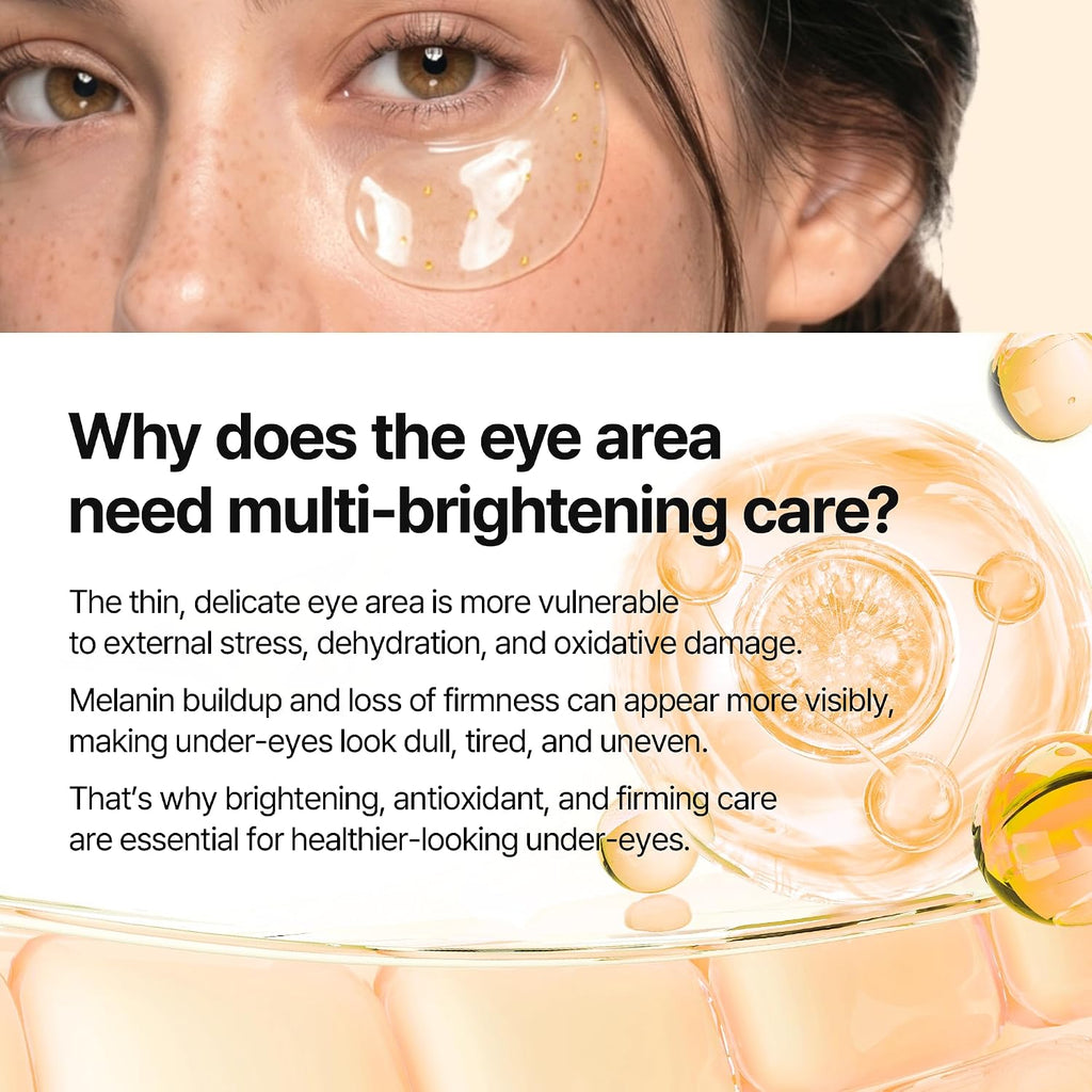 TX Kojic Acid Retinal Eye Patch for Dark Circles and Puffiness, Radiance Capsule-Infused Anti-Aging Eye Mask for