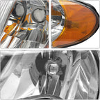 for 2001-2007 Dodge Caravan Halogen Headlight W/O Bulbs