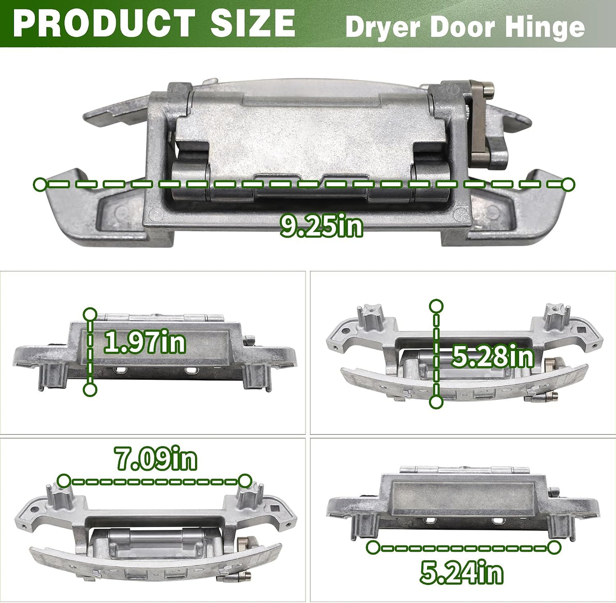W10310366 Cosamatcozon Upgraded Dryer Door Hinge Part - Compatible with Some Whirlpool, Maytag and Amana Dryers