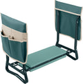 Garden Kneeler and Seat - 2-in-1 Foldable Garden Kneeling Pad and Stool with Removable Pockets for Gardening Tools