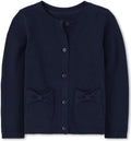 baby-girls And Toddler Bow Pocket Cardigan