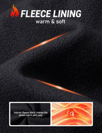 Mens Lightweight Softshell jacket Fleece Lined Waterproof Jackets Rain Winter Coats Hiking Work Windbreaker Black XL