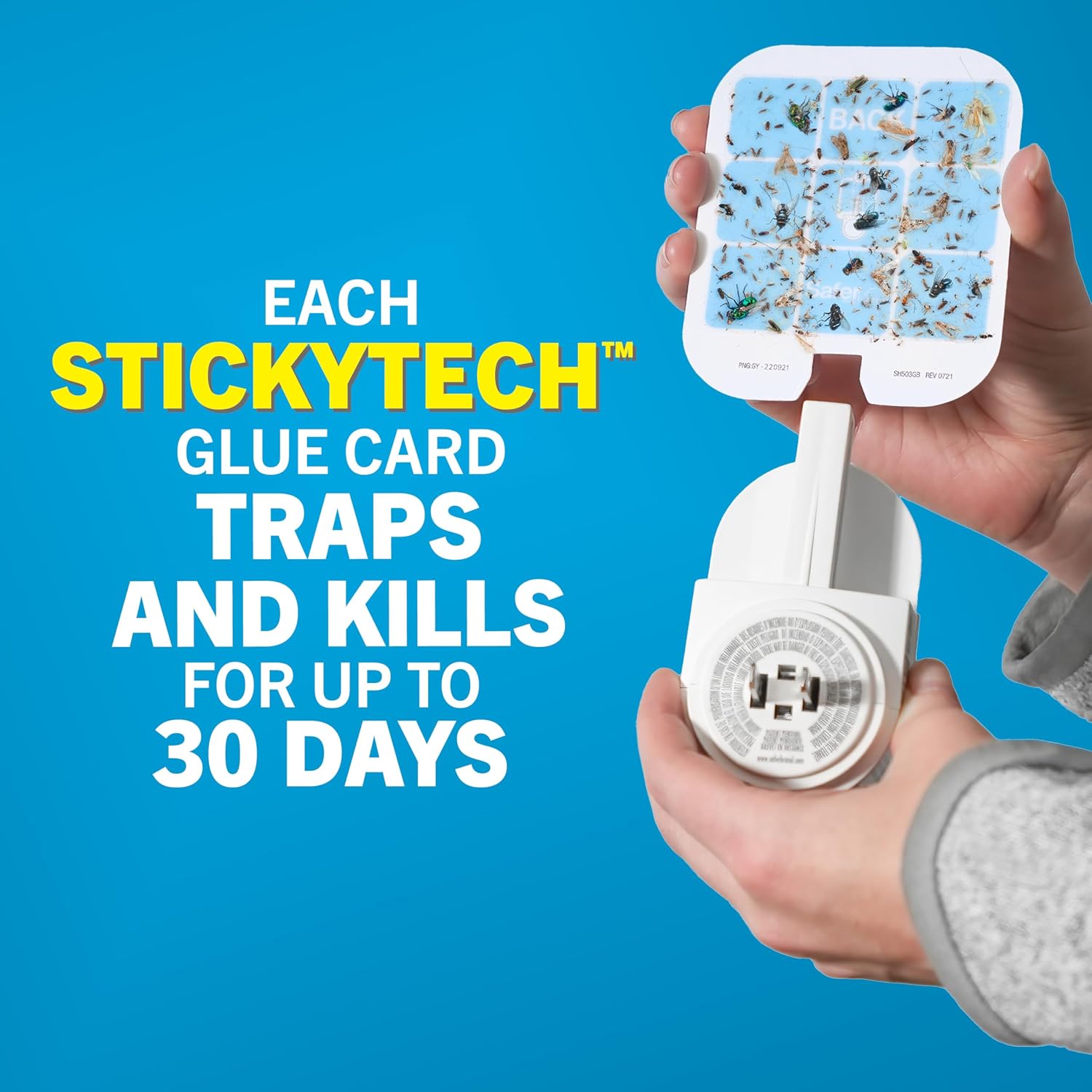Home Flying Insect Trap Official Refills | 3 Glue Card Refills for Plug-In Fruit Fly, Moth & Gnat Trap, Fruit Fly