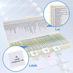 60 Microscope Slides with Specimens for Kids, Prepared Microscope Slides for Kids Microbiology, Prepared Microscope