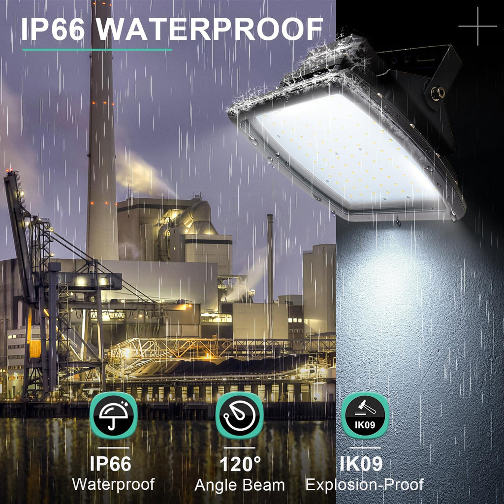 100W LED Explosion Proof Flood Light, 13000LM 5000K, Class I Division 2