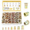KADRICK 930PCS SAE Rivet Nut Kit,Size from #6-32 to 1/2''-13