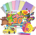 20 Arts & Crafts Kit for Kids, All-Inclusive, No Mess Craft Kits & Supplies for Boys & Girls – DIY Creative Activity