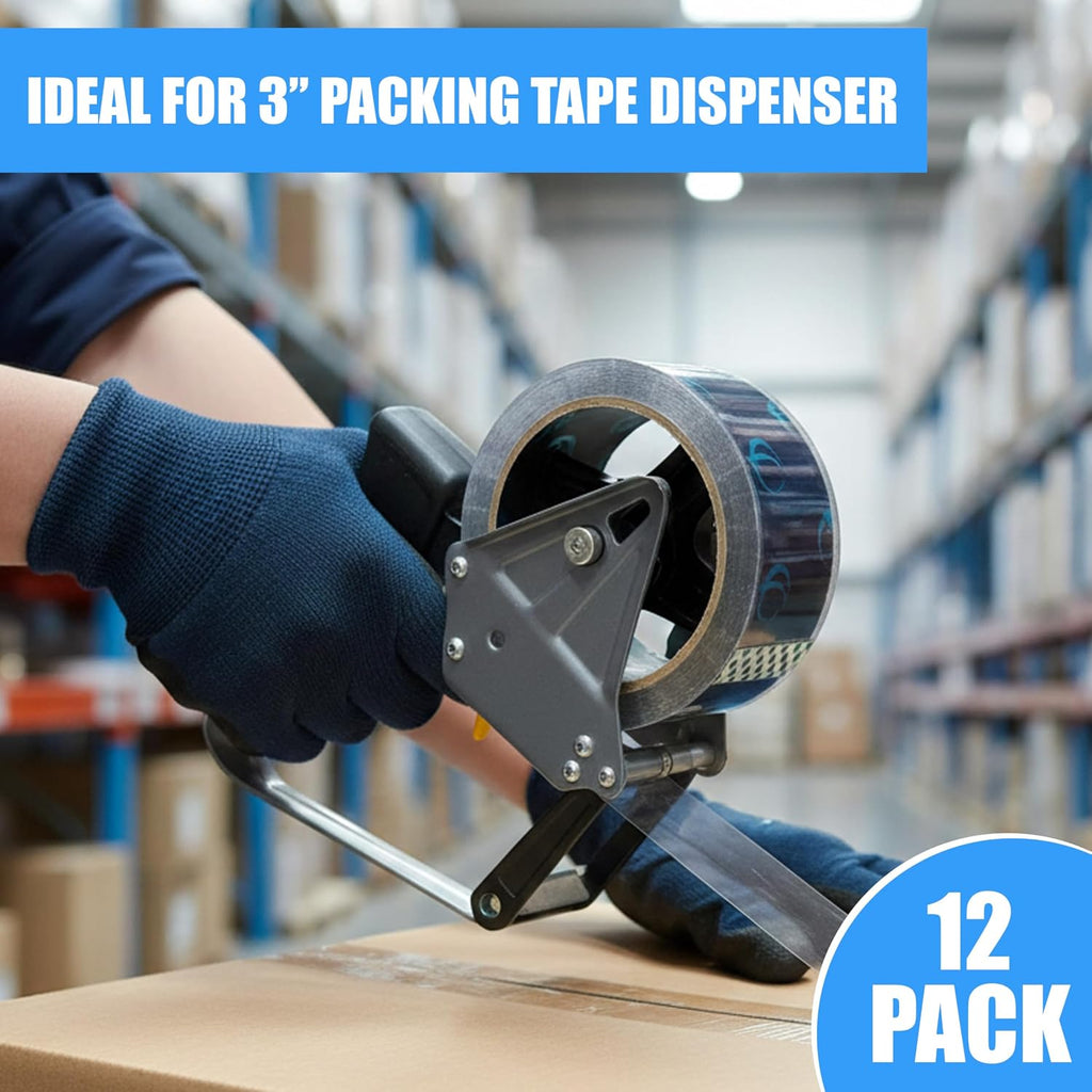 Clear Packing Tape, 12 Rolls Heavy Duty Packaging Tape for Shipping Packaging Moving Sealing, Thicker Clear Packing