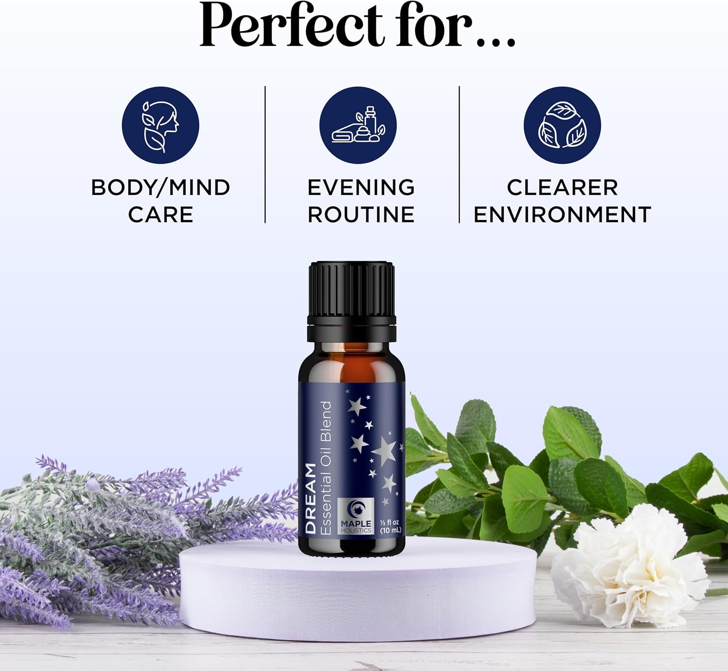 Sleep Essential Oil Blend for Diffuser - Dream Essential Oils for Diffusers Aromatherapy and Relaxation with Clary