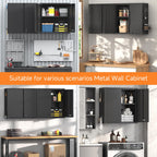 26" H Garage Wall Cabinet with Lockable Doors and Adjustable Shelf