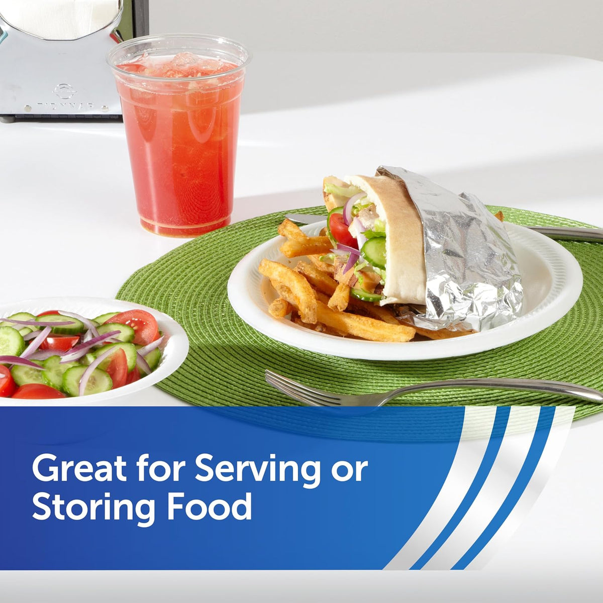 Foodservice Pre-Cut Aluminum Foil Sheets, 500ct