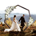 7.2-Ft Heptagonal Wooden Wedding Arch