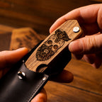 Beard Comb Personalized Gifts (Walnut, Skull)