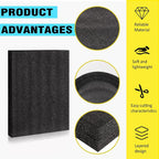 4‑Pack Black Polyethylene Foam Sheets, 12 x 16 x 0.5 Inch Protective Tool Padding