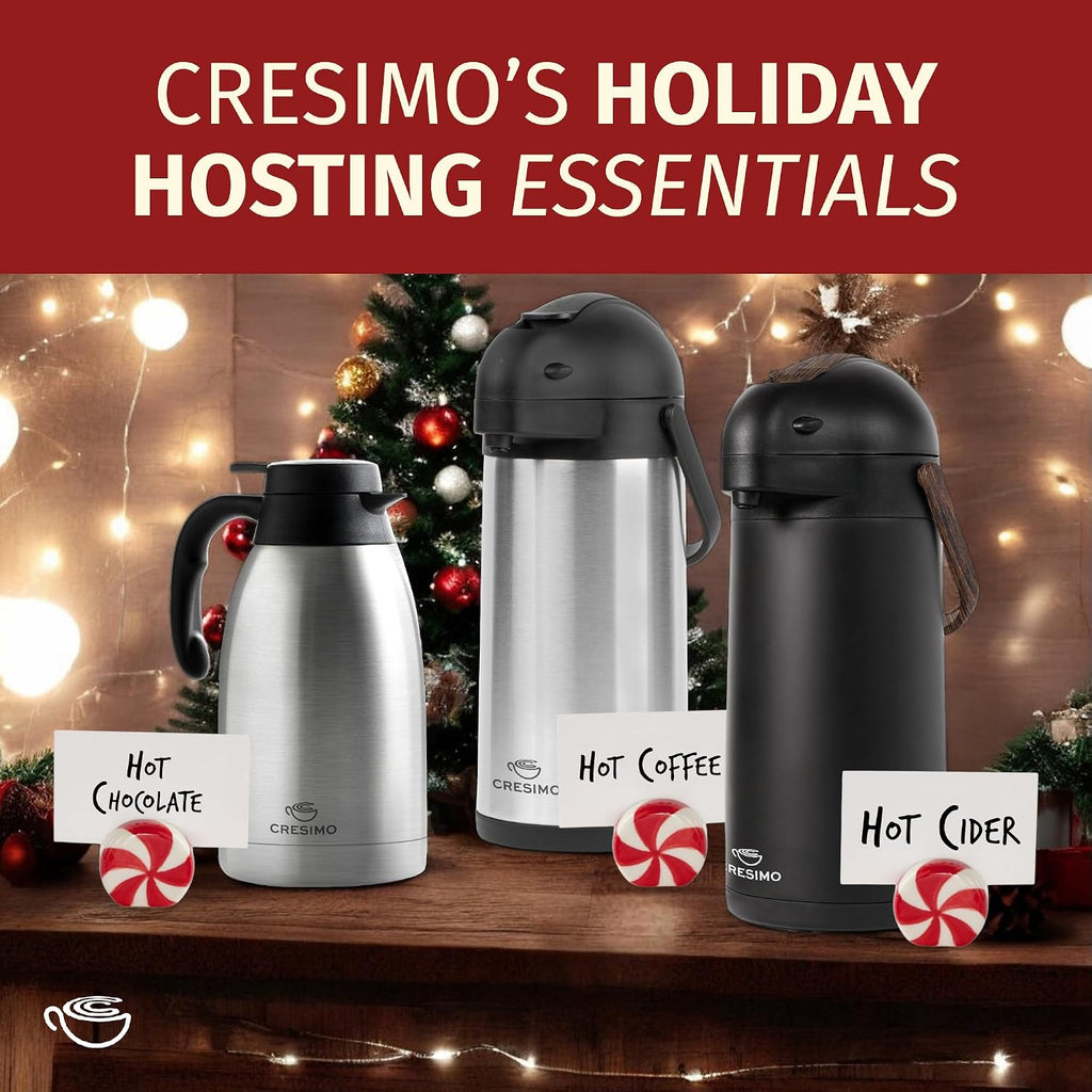 Thermal Coffee Carafe 68oz / 2L - 12 Hours Hot Beverage Dispenser