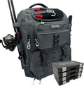 Fishing Backpack, Tackle Bag With Rod Holders, 40L Capacity With Cooler, Rain Cover, Insulated Pocket, 4 Tackle Trays