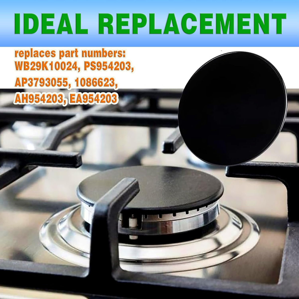 WB29K10024 Range Large Surface Burner Cap Replacement Part