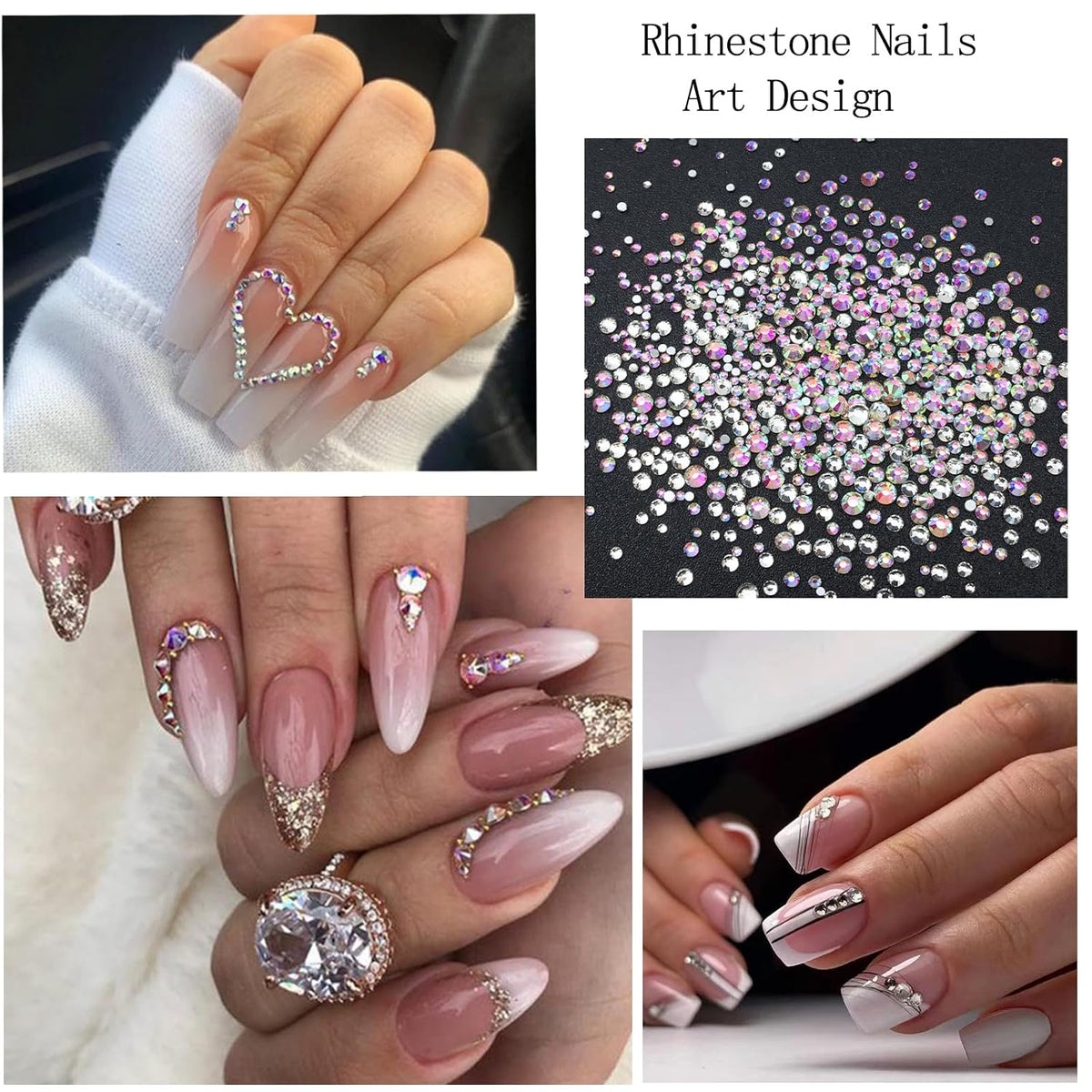 Flatback Nail Pearls Rhinestones for Nail Art DIY Nail Charms