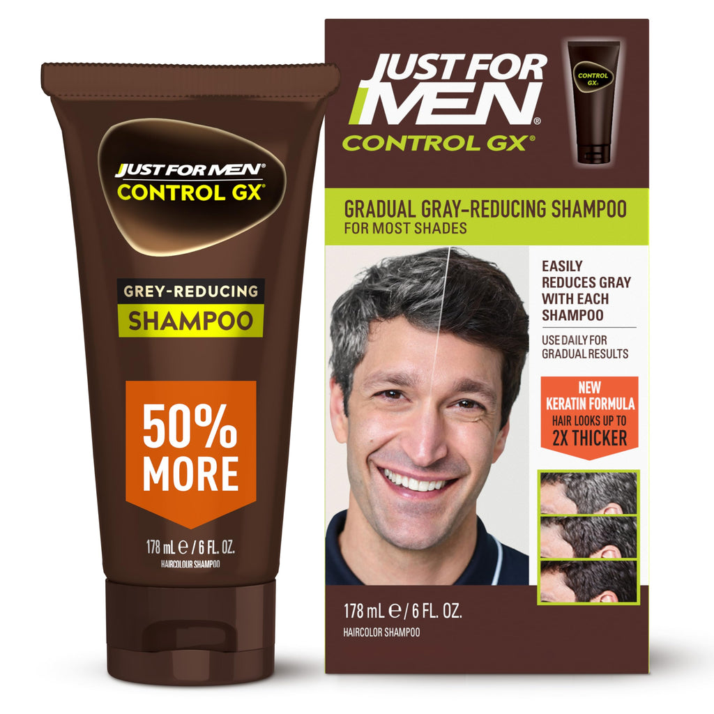 Control GX Gray Reducing Shampoo, Keratin, 6 Fl Oz (1 Pack)