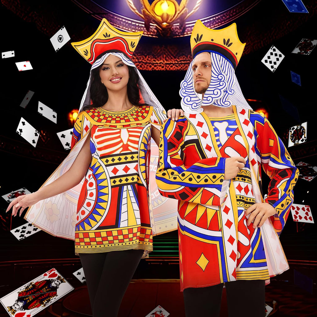 King and Queen Couples Halloween Costumes for Adults Funny Matching Costume | Funny Matching Couples Costume Outfit