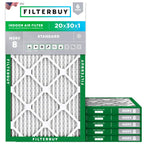 20x30x1 Air Filter MERV 8 Dust & Allergy Defense (6-Pack)